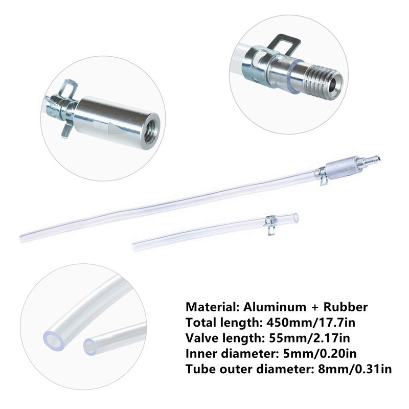 Lenxnmy Brake Clutch Bleed Hose One Way Valve Motorcycle Car