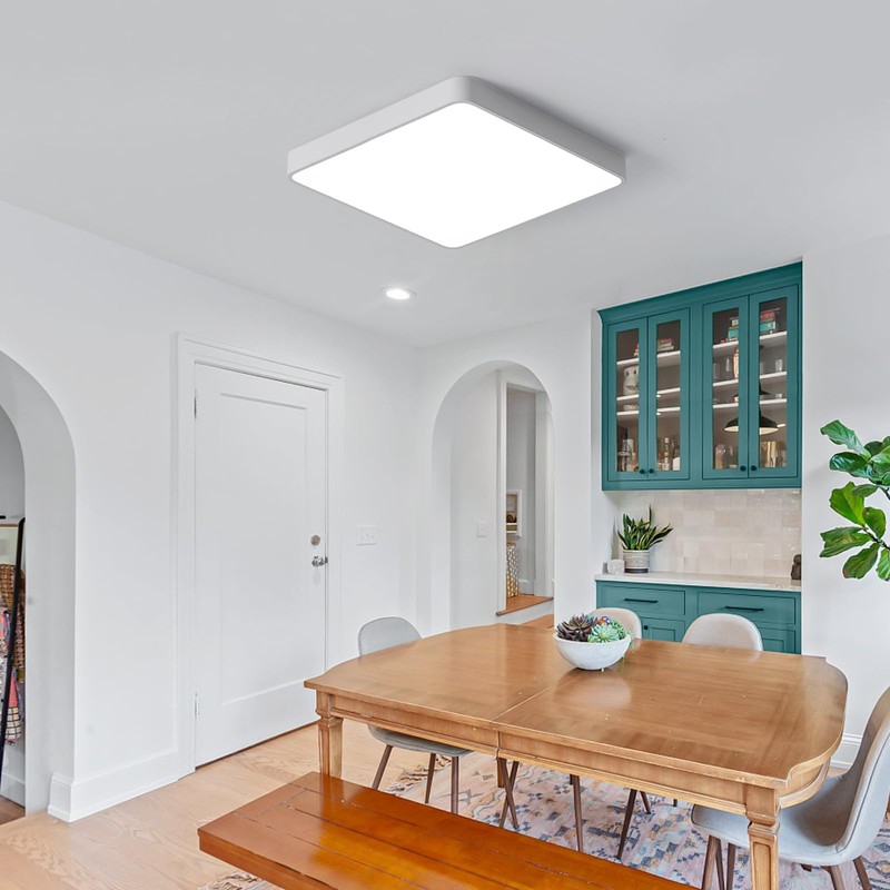 Ganeed 19.6 inch LED Ceiling Lights,39W Square Flush Mount Ceiling
