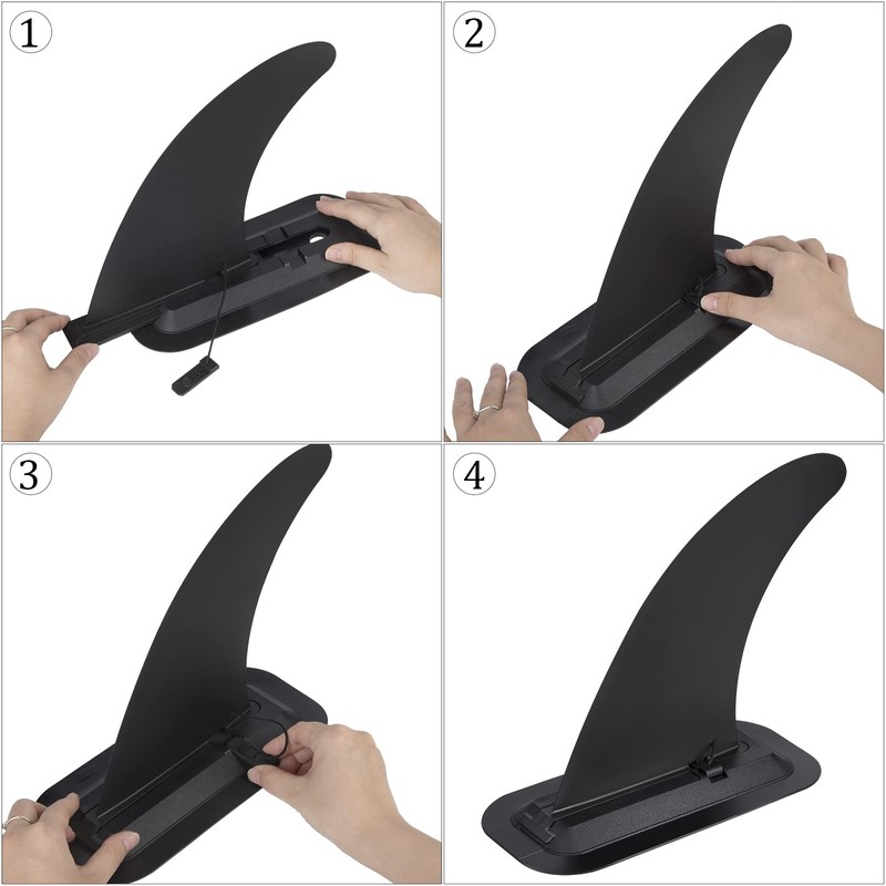 Surfboard SUP Fins Replacement with Base Universal Detachable Center Fin