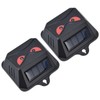 2pcs Animal Repeller Red LED Strobe Lights Waterproof Design Solar
