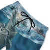 Men's Swim Trunks with Beach Print Quick Dry Swimsuits Board