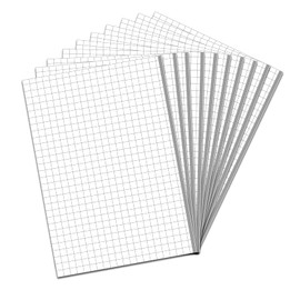 Transfer Film MT80P Transparent with Grid Lines Application Tape for Plotter PVC Film Transfer Film for Bonding Vinyl Sticker (10 x DIN A4)