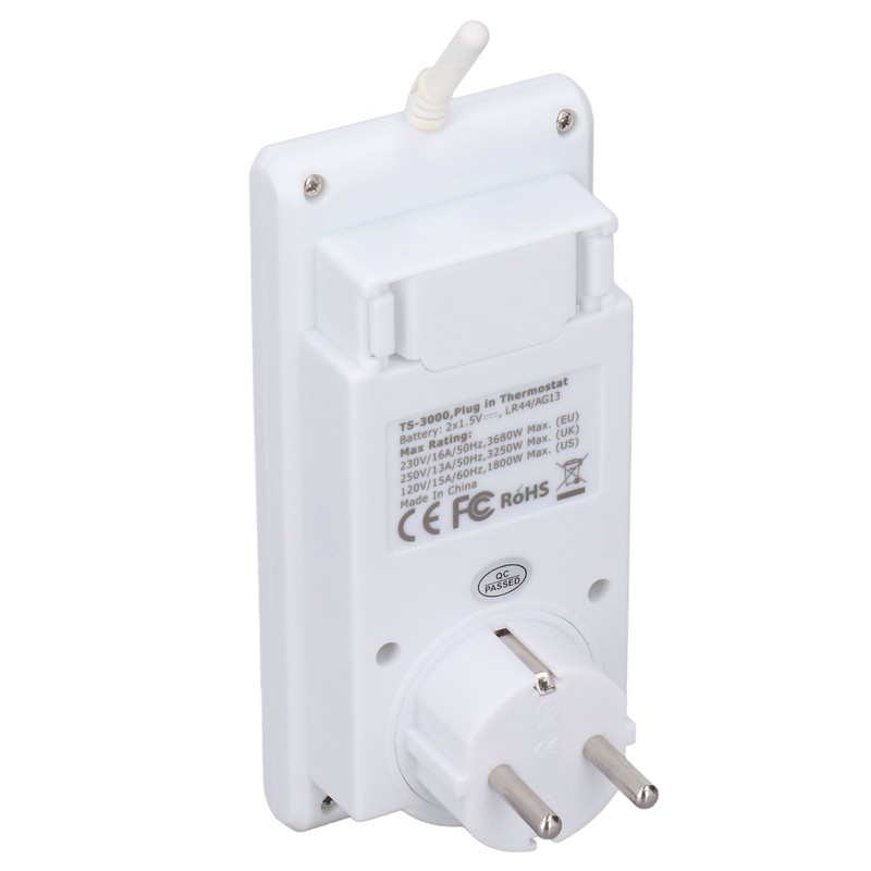 Thermostat Outlet Wireless Programmable Automatic Temperature Controller Socket Switch EU