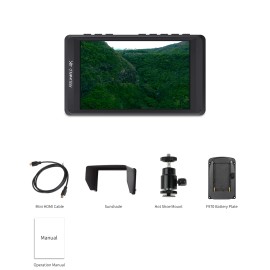 FEELWORLD FW450 4.5" IPS On-Camera Monitor DSLR Field Monitor HDMI Input Output HD 1280x720 Field Monitor for DSLRcolor: Black, model number: FW450