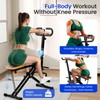 Canisflax Deep Squat Machine Trainer, Rowing Machine for Home, Easy