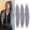 Orientfashion 30Inch Human Braiding Hair for Boho Braids, Deep Wave