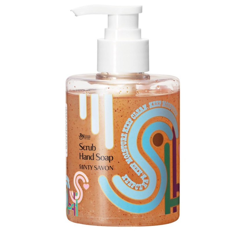 JoyCoco Minty Savon Scrub Hand Soap, 10.1 fl oz (300