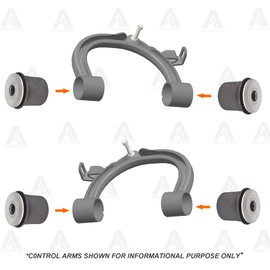 AUTOACER - Complete Front Upper & Lower Control Arm Bushing Kit 8 pcs for Left + Right for Cruiser, LX470 Year 1998-2007. Compatible OEM#48654-60010, 48655-60010, 48632-60010