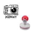 Seasonstorm Camera Logo Self-Inking Photosensitive Planner Scrapbooking Stamps for Card
