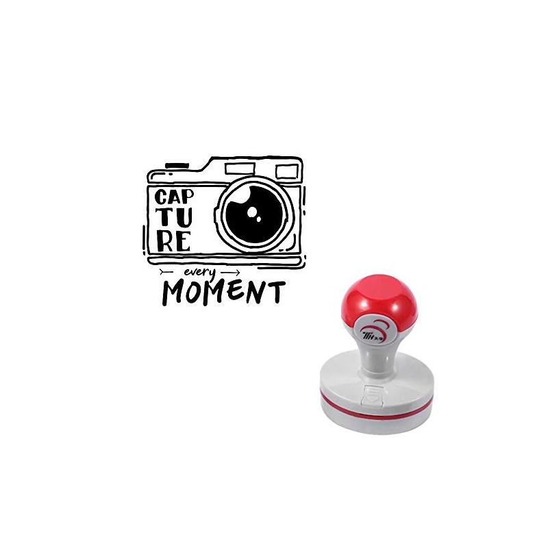 Seasonstorm Camera Logo Self-Inking Photosensitive Planner Scrapbooking Stamps for Card