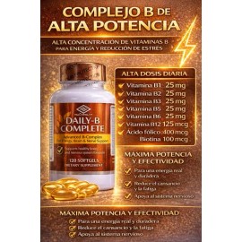 Complejo B Vit. B1 B6 B12 Energía Metabolismo Antiestrés 120                                                                                          