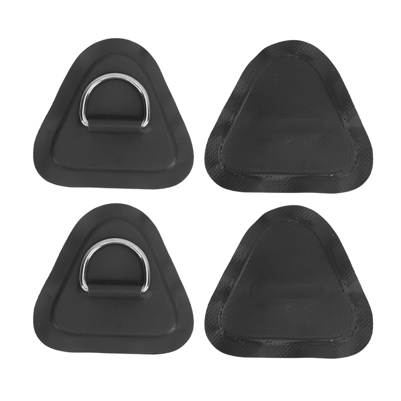 4 Pcs D Ring Patch Stainless Steel D Ring Pad