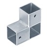 YIDU69Q 8 Pcs 1" 3 Way L Shape Square Tube