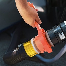 RV Sewer Spanner, Orange Wrench Set for Most 3in, 4in Male Female RV Sewer Caps Easily Connect Disconnect