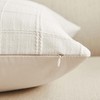 ZeeMart Linen Checked Throw Pillow Covers Set of 2, 16x16