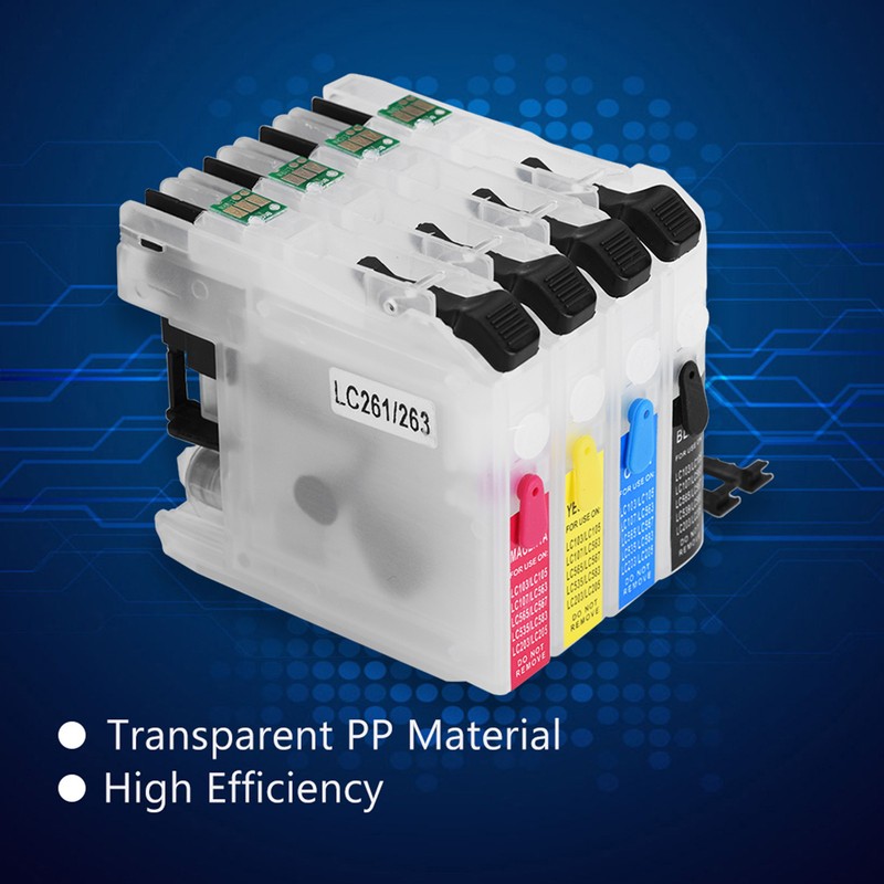 Universal Refillable Cartridge with Chip LC263 for DCPJ562DW / MFCJ480DW