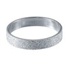 Quiges Stainless Steel Silver Black Stacking Ring, Combination Ring With