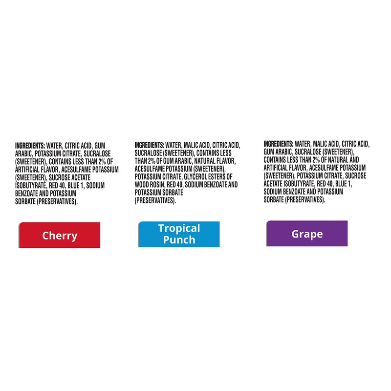 Kool-Aid Liquid Drink Mix Variety Pack (Cherry, Grape, & Tropical