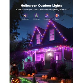 Soiarllt Smart Christmas Lights, Outdoor 66ft 100LED Strawberry Christmas Tree Light, C9 App Remote Control String Light, Music Sync, Indoor Holiday Light, Waterproof and Connectable, for Xmas Decor