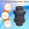 PVC True Union Check Valve, 2’’ Slip Swing Full Port