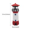 NINEFOX Solar Lighthouse Outdoor Solar Rotating LED Lighthouse Light Waterproof