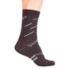 veloToze Cycling Sock - Active Compression with Coolmax (Black/Grey, Large/XL)