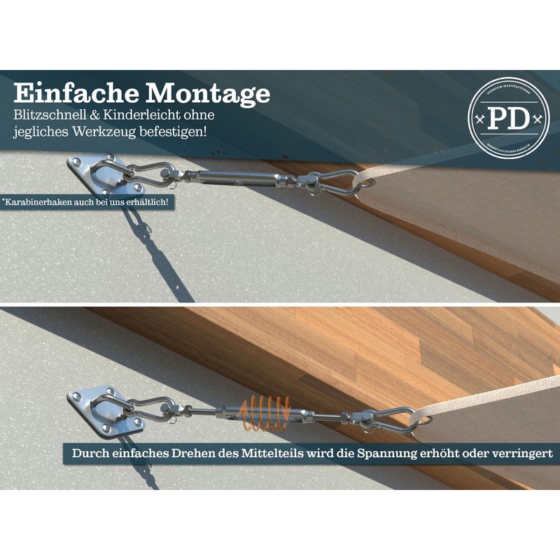 PD® Turnbuckle M5 Stainless Steel A4 (Fork Fork) | Turnbuckle