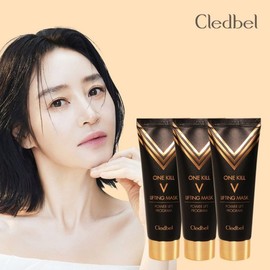 Cle de Peau (3개)끌레드벨 원킬 브이 리프팅마스크 70ml 블랙 /랩핑 래핑마스크 (3 pieces) Clé de Peau One Kill V Lifting Mask 70ml Black / Wrapping Mask