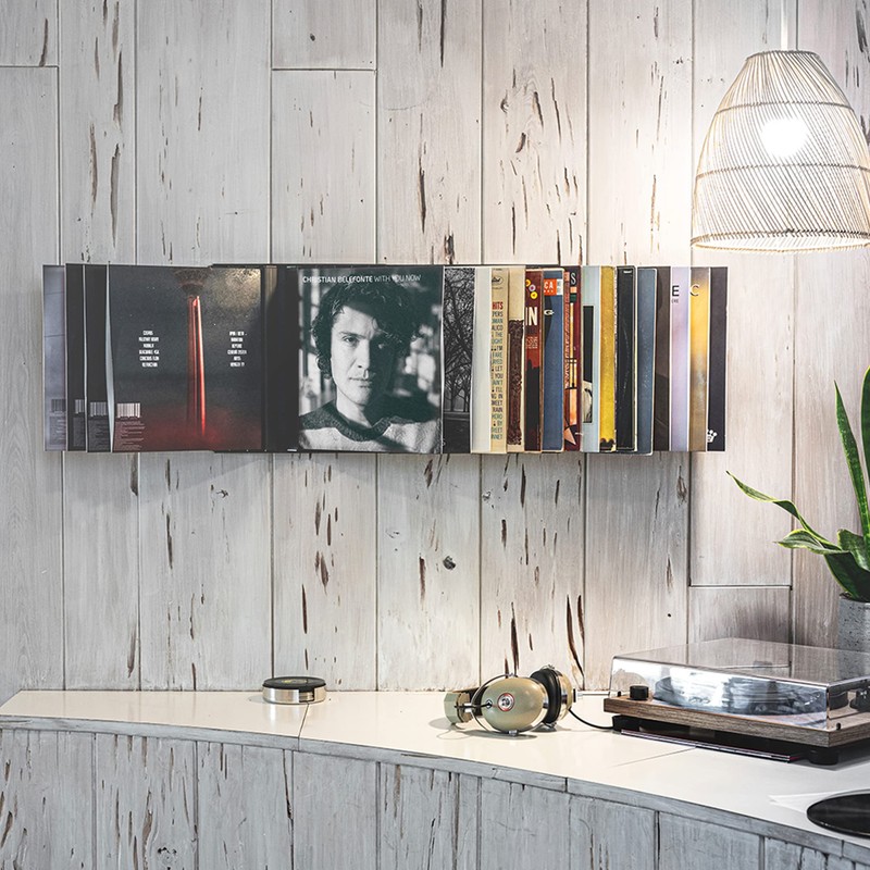 Koss Record Wall Rack, Vinyl Holder for Storage and Display,