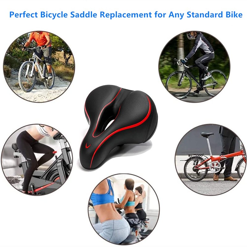 Bicycle Seat, Comfortable Exercise Bike Seat Cushion for Men and