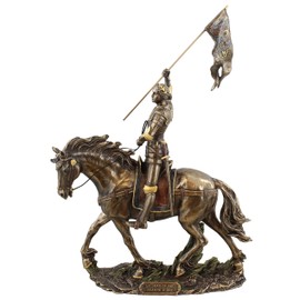 Joan of Arc on Horse Back with Flag