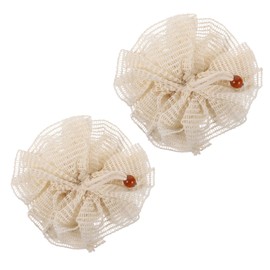 TOVINANNA Natürliche Ramie-Badeschwämme, 2 Stück, für die Dusche, sanftes Peeling, Körperpeeling, weiche Badeschwämme, Umhängeband