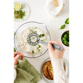 GastroMax Spiral Whisk BIO | Grey | Food Cooking Kitchen Utensil | Heat Resistant | Dishwasher Safe | Food Approved and BPA Free | L28 x W8 x H8 cm