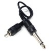 DRUT 30cm short 6.35mm (1/4") Mono Jack Plug to RCA