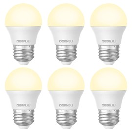 DEGNJU LED Refrigerator Light Bulb 40W Equivalent, Appliance Bulb 120V, Fridge Light Bulb Soft White 2700K, A15 LED Ceiling Fan Light Bulbs 5.5W, E26 Medium Base, 650LM, Non-Dimmable, 6 Pack
