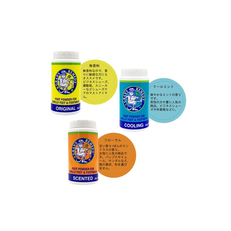 Grans Remedy Foot Powder Cool Mint, 1.2 oz (35 g)