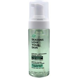 seasons love your skin espuma limpiadora facial con niacinamida té verde para piel mixta a grasa o con acné 150 ml