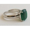 Green Onyx Sterling Silver Ring US Size 9 Diameter 19