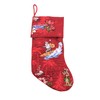 Snow Flake Quilted Cotton Christmas Stockings in Santa in Hawaii