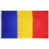SHATCHI Romania National 5ft x 3ft Romanian Bunting Football Decorations