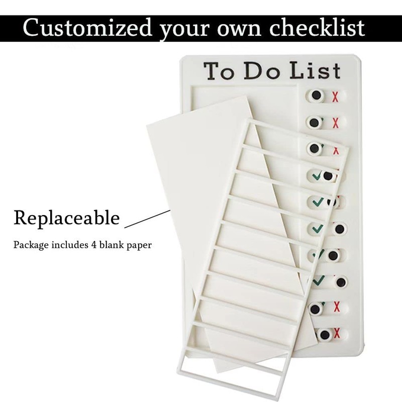 Checklist Board, Stick-On Task List, Reusable Memo Board for Children,