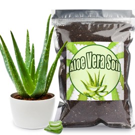 Doter Aloe Vera Potting Soil Mix 1qt, Ready to Use for Seedling and Growing of Aloe Vera Plants or Other Houseplants