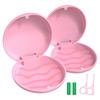 ANYLEY Denture Case, 2 Pcs Mouth Guard Case, Cute Slim
