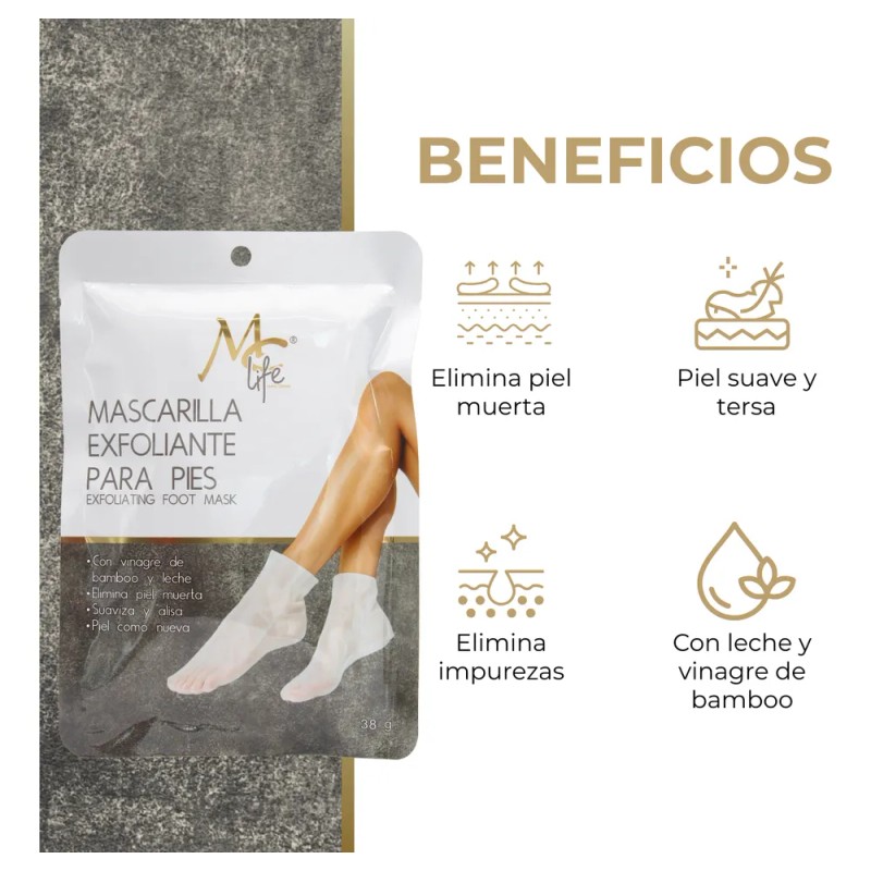 Exfoliante Para Pies, Elimina Piel Muerta, Suaviza. Mc Life Exfoliante