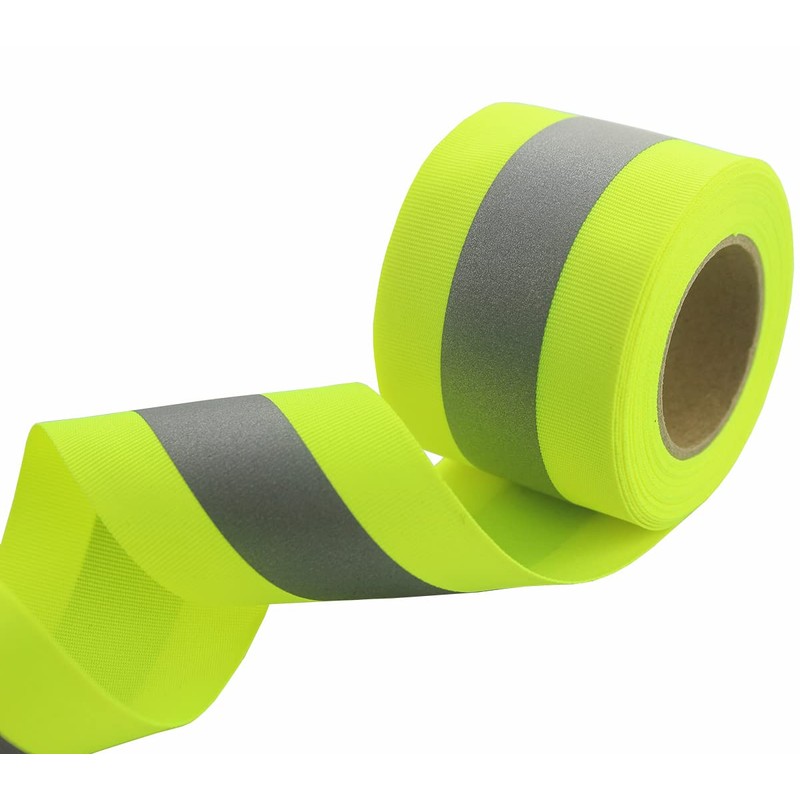 JINBING Silver Sew On Reflective Tape for Clothing Safety Fabric