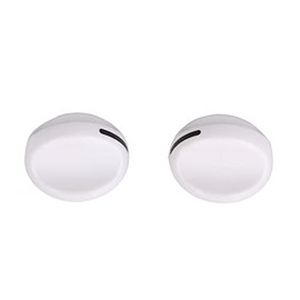 Emptty Plastic White Dryer Knob Timer Knob Replacement for Electrolux Pack of 2