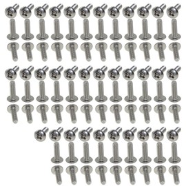 XunLiu 100pcs 304 Stainless Steel Pan Head Phillips Machine Screws M3 10mm