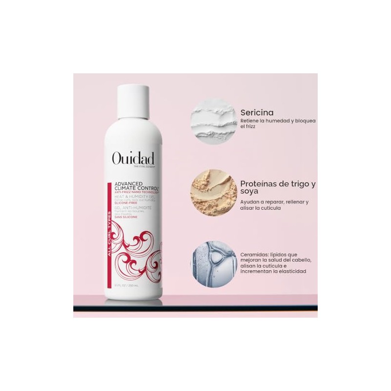 Ouidad Advanced Climate Control Heat and Humidity Gel, 8.5 Fl