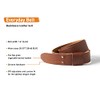 Oopsmark Buckless Handmade Leather Belt - Tan
