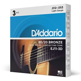 D'Addario Cuerdas Guitarra Acustica - Cuerdas de Guitarra - Cuerdas de Guitarra Acustica - Cuerdas Guitarra Acustica - NB135 - Juego cuerdas guitarra acústica, 12-53